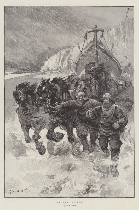 Pelastamaan! tekijältä Frederick William Burton