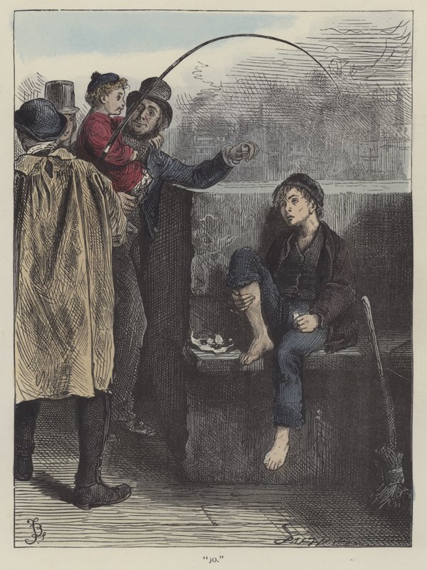 Kuvitus Bleak House -teokseen tekijältä Frederick L. Bernard