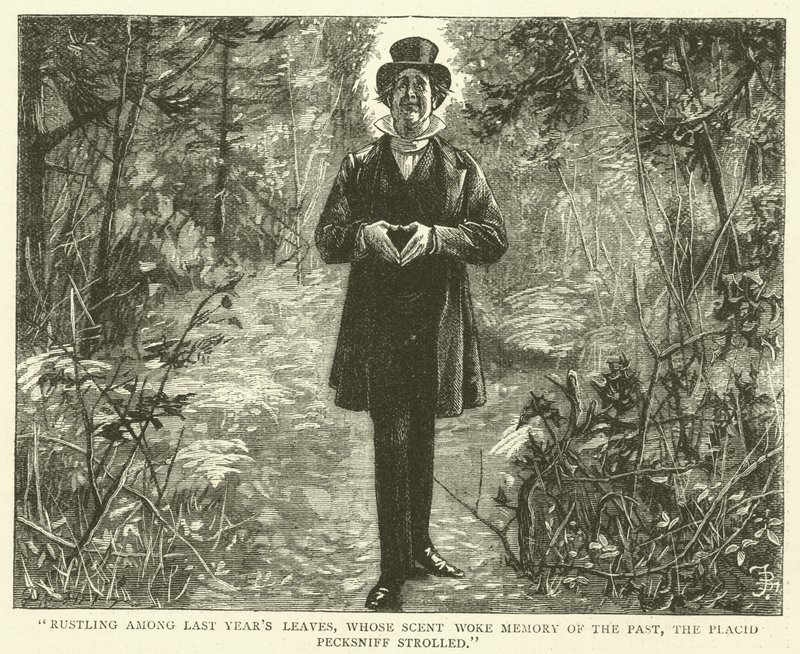 Kuvitus Martin Chuzzlewitille tekijältä Frederick L. Bernard