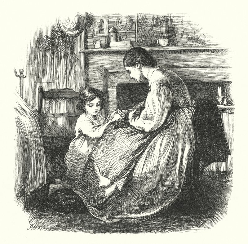 Lapsi rukouksessa tekijältä Frederick Walker