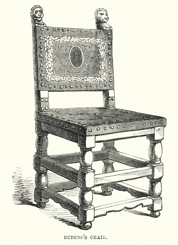 Rubensin tuoli (kaiverrus) tekijältä Frederick William Fairholt