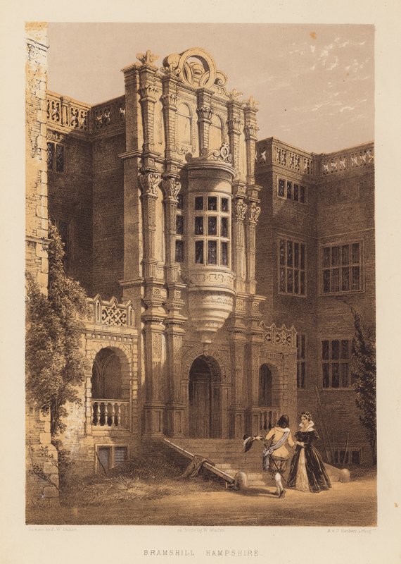 Bramshill, Hampshire (akvatinta) tekijältä Frederick William Hulme
