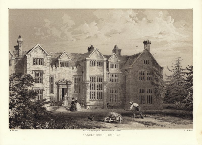 Losely House, Surrey (litotintti) tekijältä Frederick William Hulme