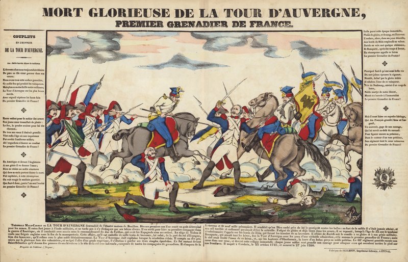 Morte Glorieuse De La Tour DAuvergne, Ranskan ensimmäinen kranaatieri tekijältä French School