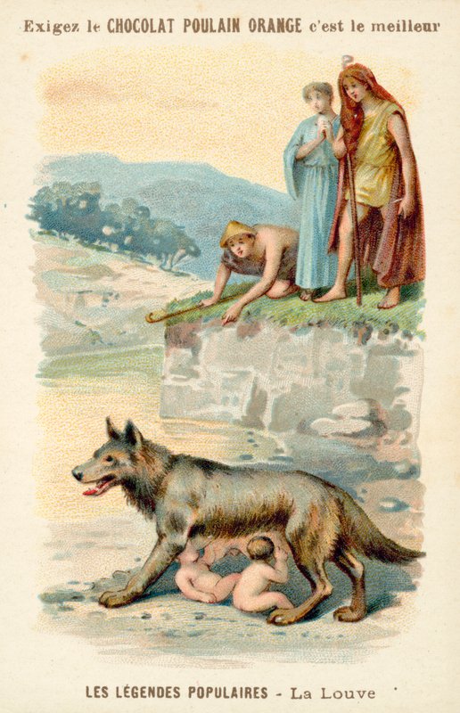 Naarassusi imettää Romulus ja Remus tekijältä French School