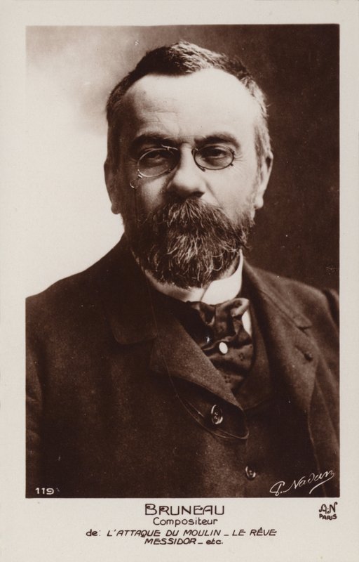 Alfred Bruneau, ranskalainen säveltäjä (1857-1934) tekijältä French Photographer