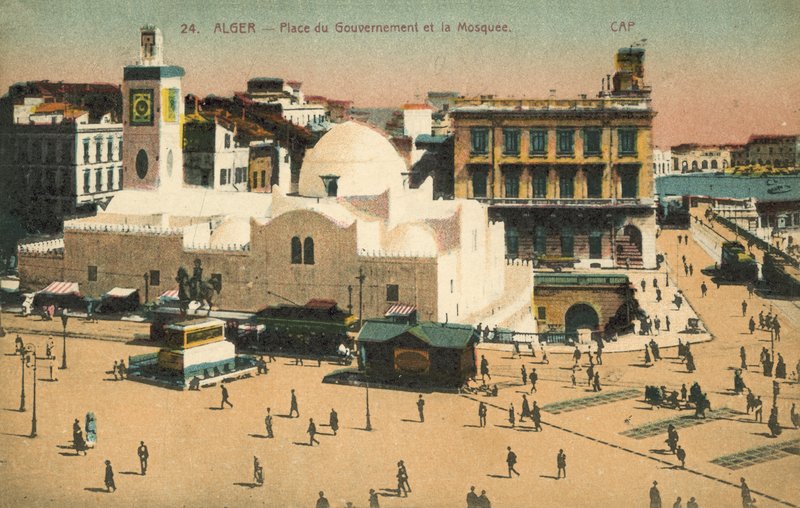 Alger, Algeria, Place Du Gouvernement, Moskeija tekijältä French Photographer