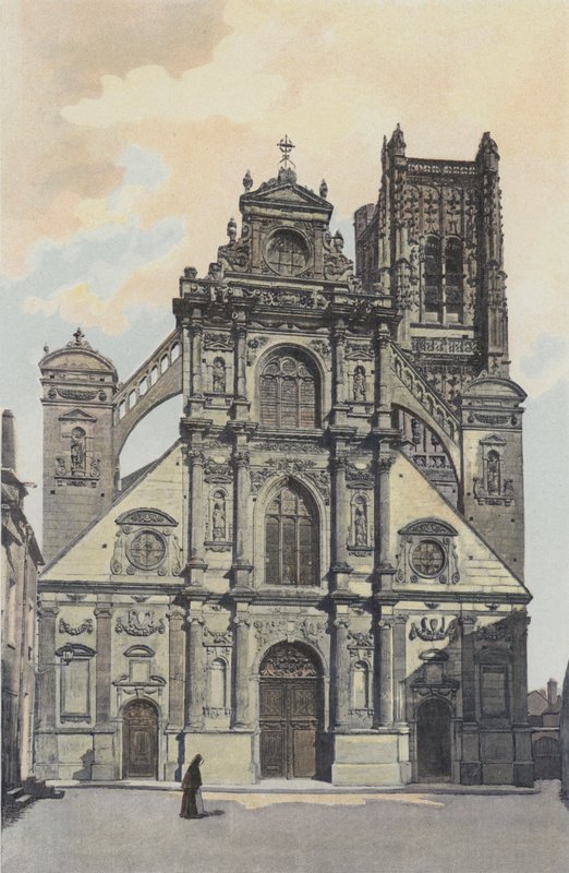 Auxerre, Saint-Pierren kirkko, julkisivu O tekijältä French Photographer