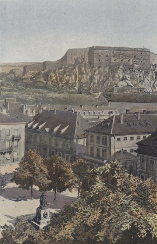 Belfort, Place dArmes ja Chateau tekijältä French Photographer