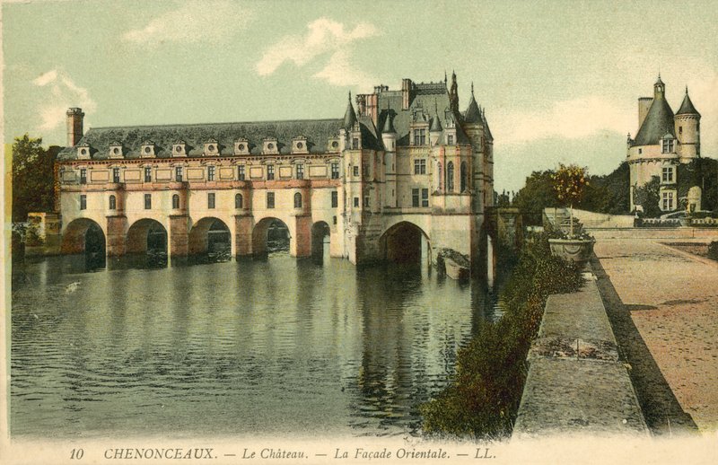 Chenonceaux, Chateau, Itäinen julkisivu tekijältä French Photographer