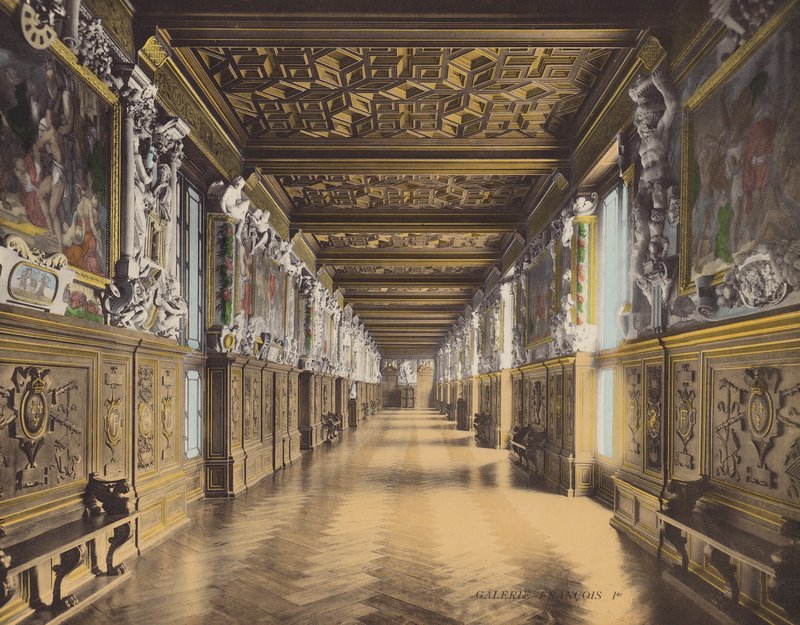Fontainebleau: Galerie Francois Ier (värikuva). tekijältä French Photographer