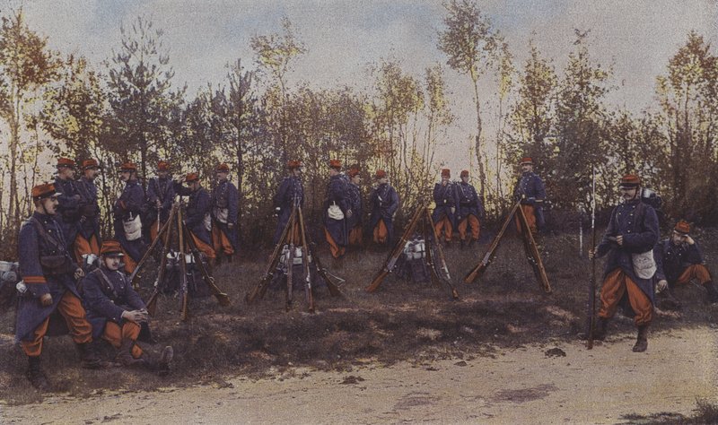 Ranskan jalkaväki liikkeissä (värikuva) tekijältä French Photographer