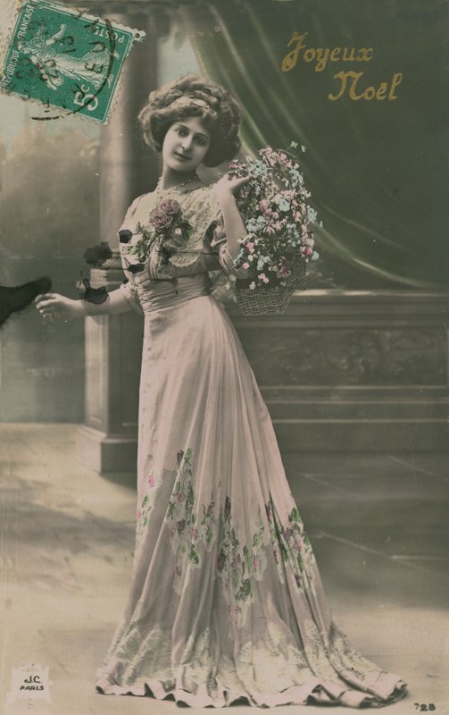 Hyvää joulua. Postikortti lähetetty 1913. tekijältä French Photographer