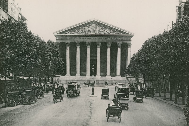 LEglise de la Madeleine, Magdalenan kirkko (syväpaino) tekijältä French Photographer