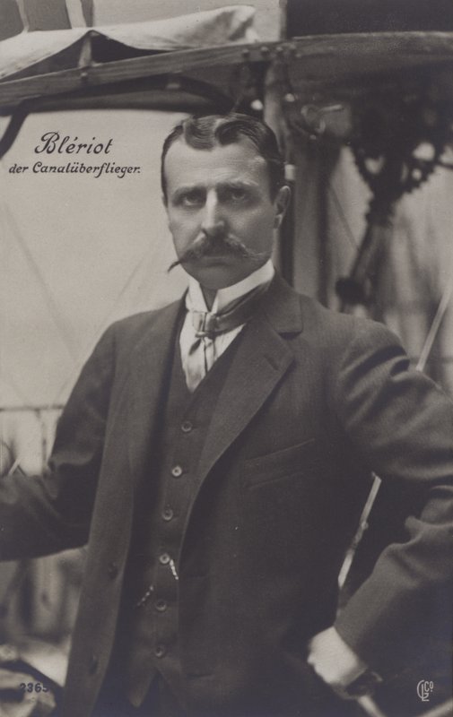 Louis Bleriot, ranskalainen lentäjä (m/w kuva) tekijältä French Photographer