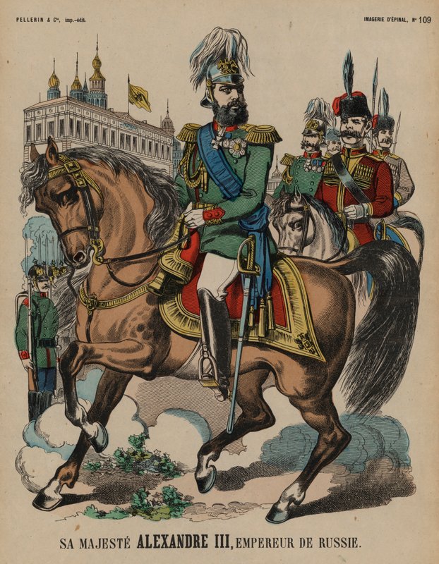 Aleksanteri III, Venäjän tsaari (värikaiverrus) tekijältä French School