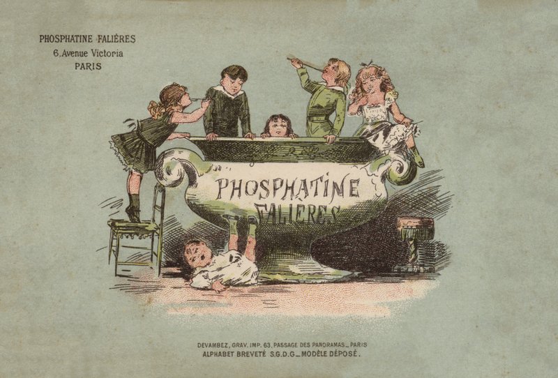 Falieres Fosphatine Alphabet (väri litho) tekijältä French School