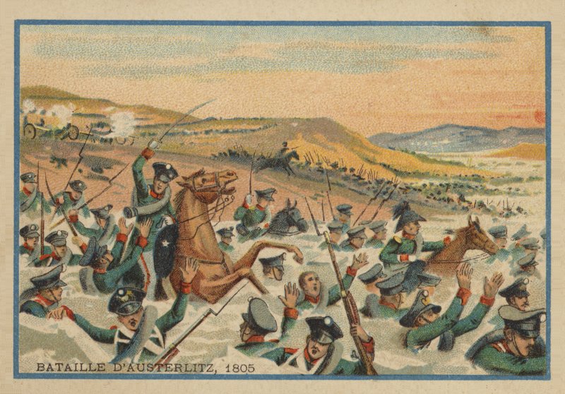 Austerlitzin taistelu vuonna 1805 tekijältä French School