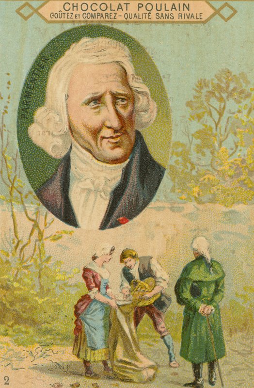 Chocolat Poulain -kauppakortti, Antoine-Augustin Parmentier tekijältä French School