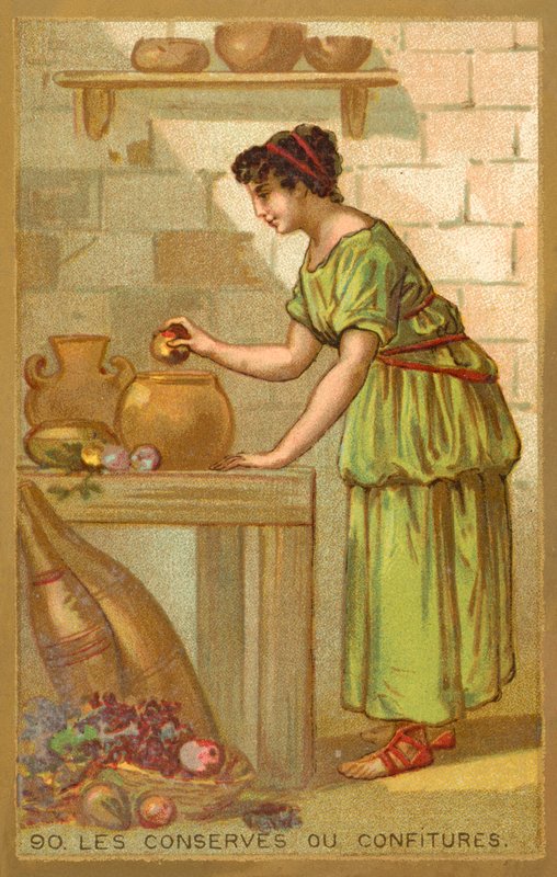 Säilykkeet tai hillot (chromolitho) tekijältä French School
