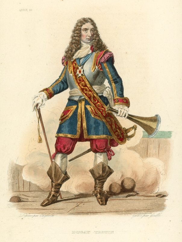 Duguay Trouin (värillinen kaiverrus) tekijältä French School