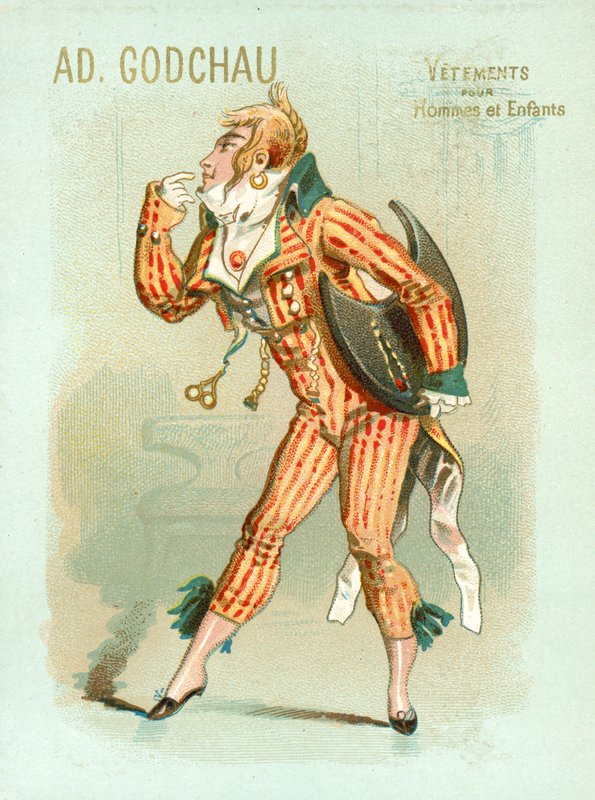 ranskalainen dandy (chromolitho) tekijältä French School