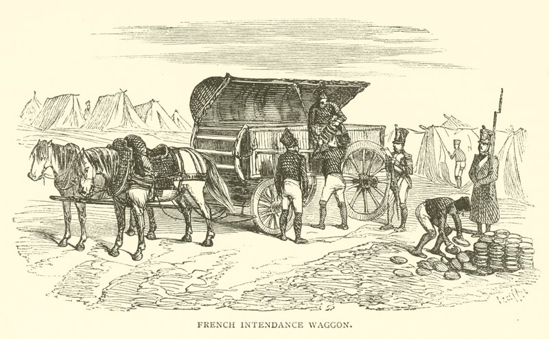 Ranskalainen intendance waggon (kaiverrus) tekijältä French School