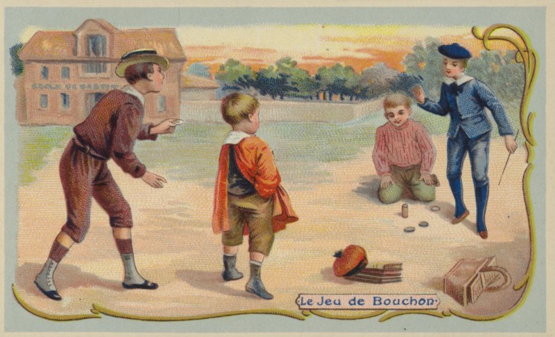 Peli quoits (chromolitho) tekijältä French School