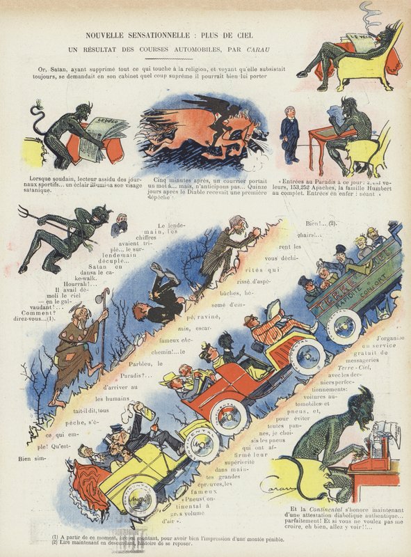 Kuvitus Le Rirelle (väri litho) tekijältä French School