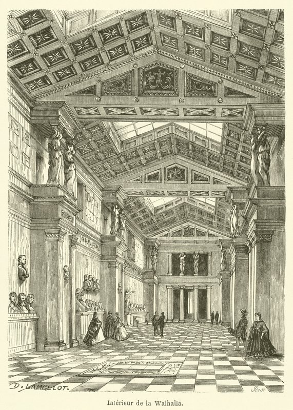 Interior de la Valhalla (kaiverrus) tekijältä French School