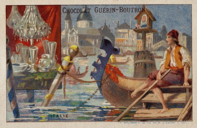 Italia (chromolitho) tekijältä French School