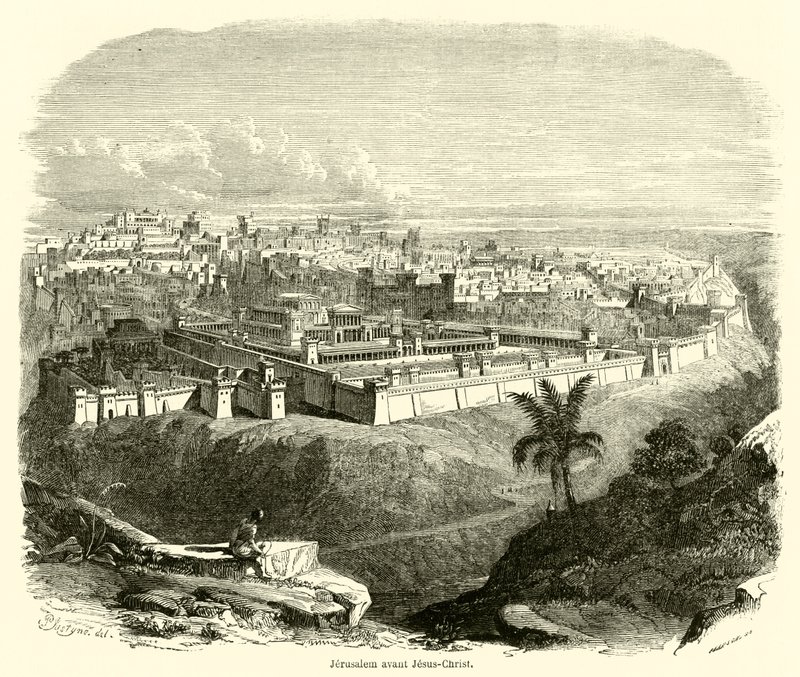 Jerusalemin avant Jeesus-Kristus (kaiverrus) tekijältä French School