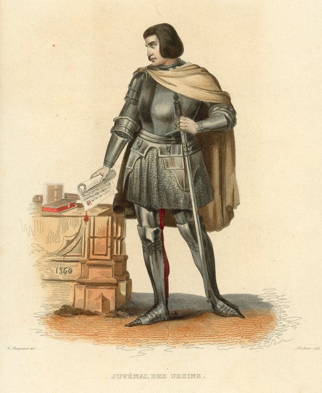 Juvenal des Ursins (värillinen kaiverrus) tekijältä French School