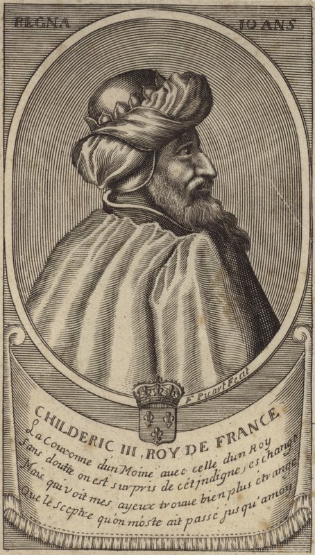 Frankkien kuningas Childeric III tekijältä French School