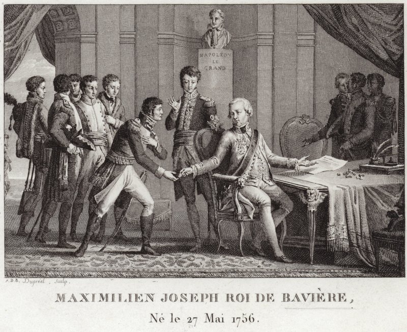 Baijerin kuningas Maximilian I tekijältä French School
