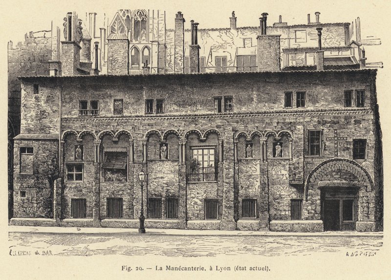 Manecanterie, Lyon, nykyinen tila (kaiverrus) tekijältä French School