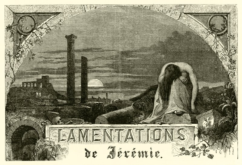 Lamentations de Jeremie (kaiverrus) tekijältä French School
