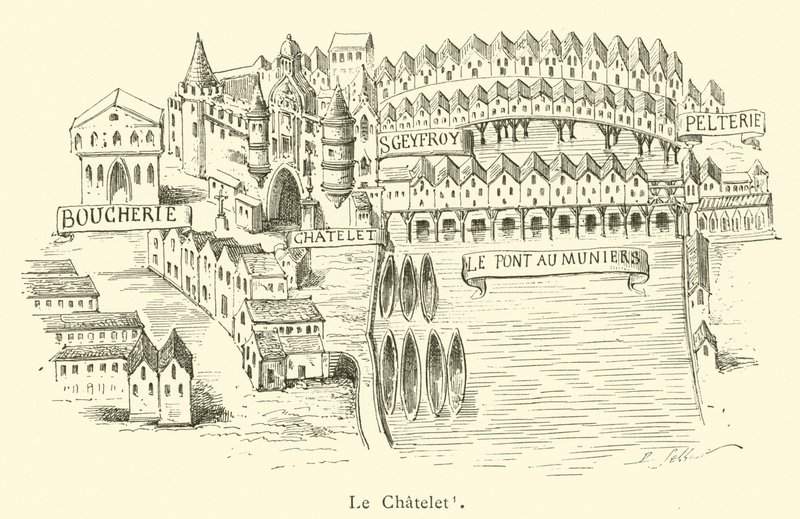 Le Chatelet (kaiverrus) tekijältä French School