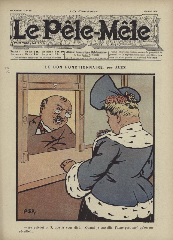 Hyvä virkamies (väri litho) tekijältä French School