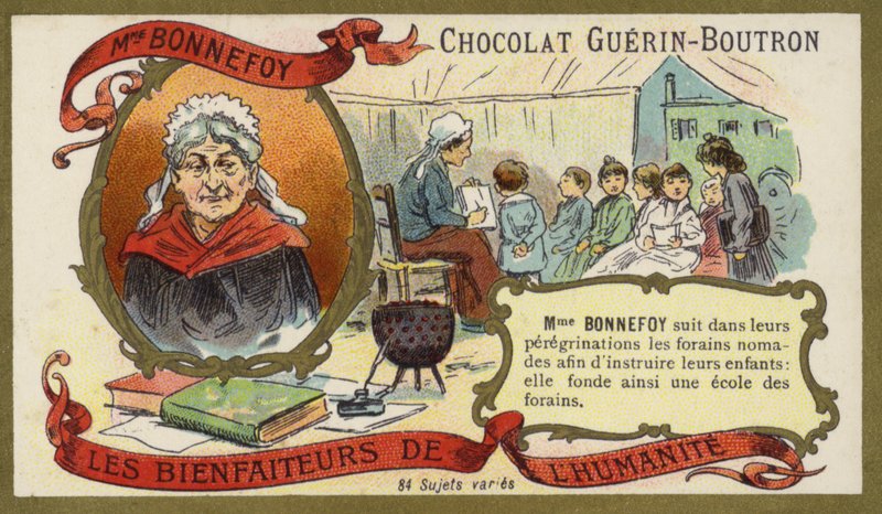 Madame Bonnefoy, ranskalainen hyväntekijä (chromolitho) tekijältä French School