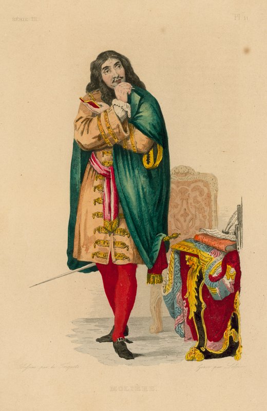 Moliere (värillinen kaiverrus) tekijältä French School