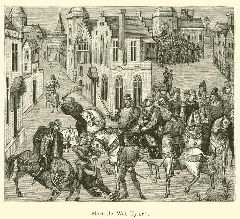 Mort de Wat Tyler (kaiverrus) tekijältä French School
