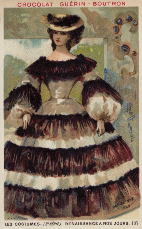 Pariisilainen muoti, 1863 tekijältä French School