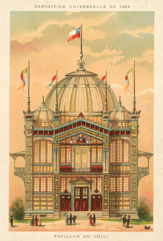 Chilen paviljonki, maailmanlaajuinen näyttely 1889, Pariisi tekijältä French School