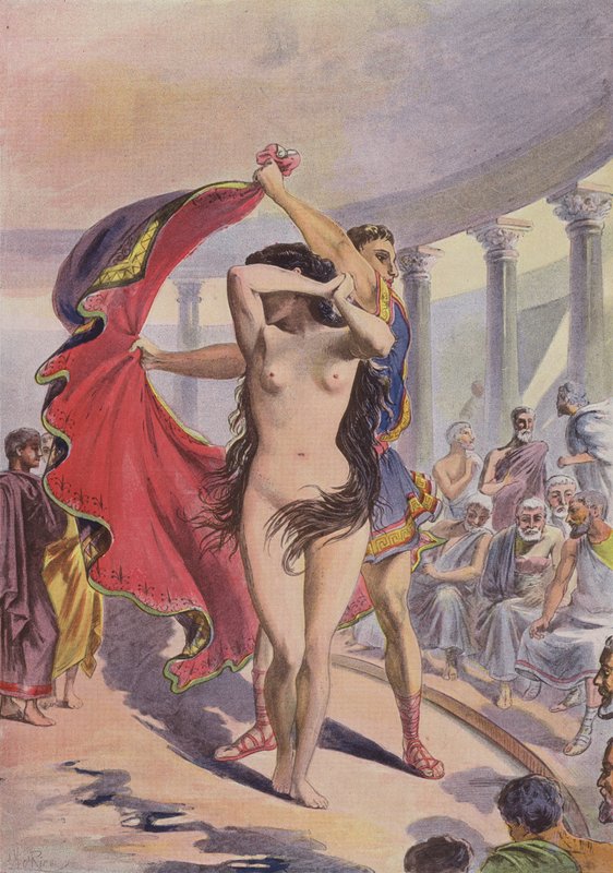 Phryne devant lAreopage tekijältä French School