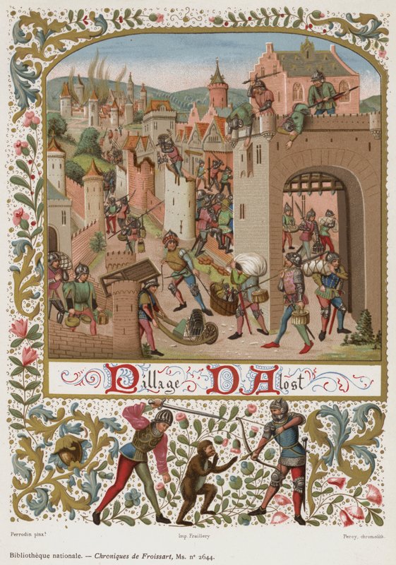 Pillage DAlost (chromolitho) tekijältä French School