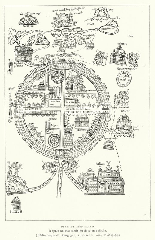 Plan De Jerusalem (kaiverrus) tekijältä French School