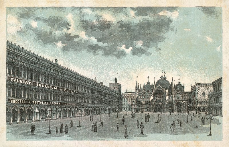 Salviati Jesurum & Co:n tilat, Venetsia (chromolitho) tekijältä French School