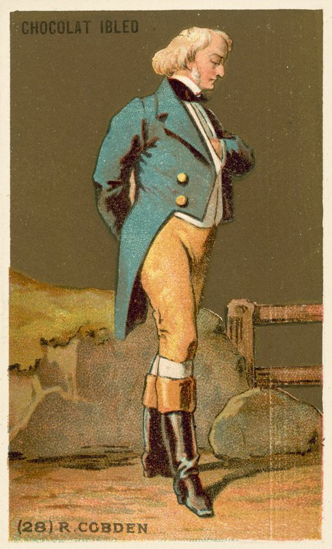 Richard Cobden, englantilainen poliitikko (chromolitho) tekijältä French School