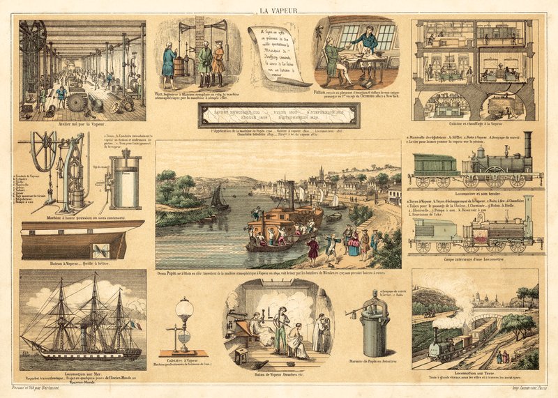 Steam (väri litho) tekijältä French School